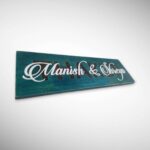 Wood Inlay Work Nameplate 6