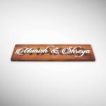Wood Inlay Work Nameplate 6