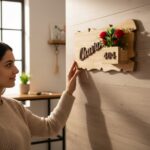 Wooden Floral Planter Nameplate 2