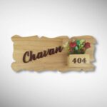 Wooden Floral Planter Nameplate 5