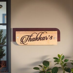 Wooden Nameplate