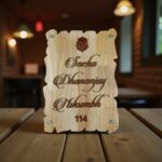 Wooden Stylish Nameplate