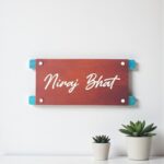 Wooden Stylish Nameplate 2