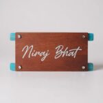 Wooden Stylish Nameplate 3