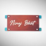 Wooden Stylish Nameplate 4