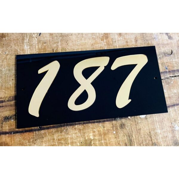 Acrylic Room Number Plate 600x600