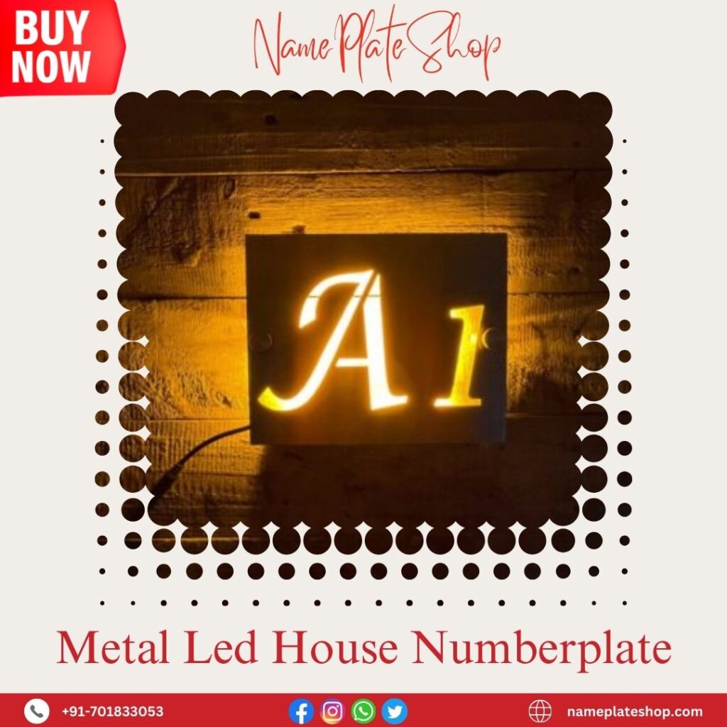LED nameplate Metal NPS