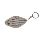 Stainless Steel Engraved Keychains Dual Color 2