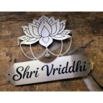 Stainless Steel Engraved Personalised Design LED Name Plate 4
