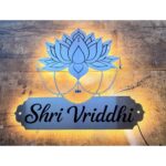 Stainless Steel Engraved Personalised Design LED Name Plate 4 4