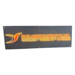 Company Multicolor LED Wall Name Plate
