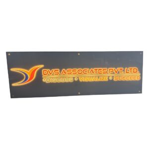 Company Multicolor LED Wall Name Plate