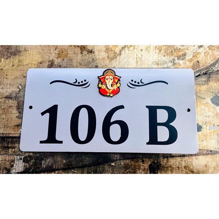 New Design Room Number Stainless Steel Engraved Name Plate 1 768x768