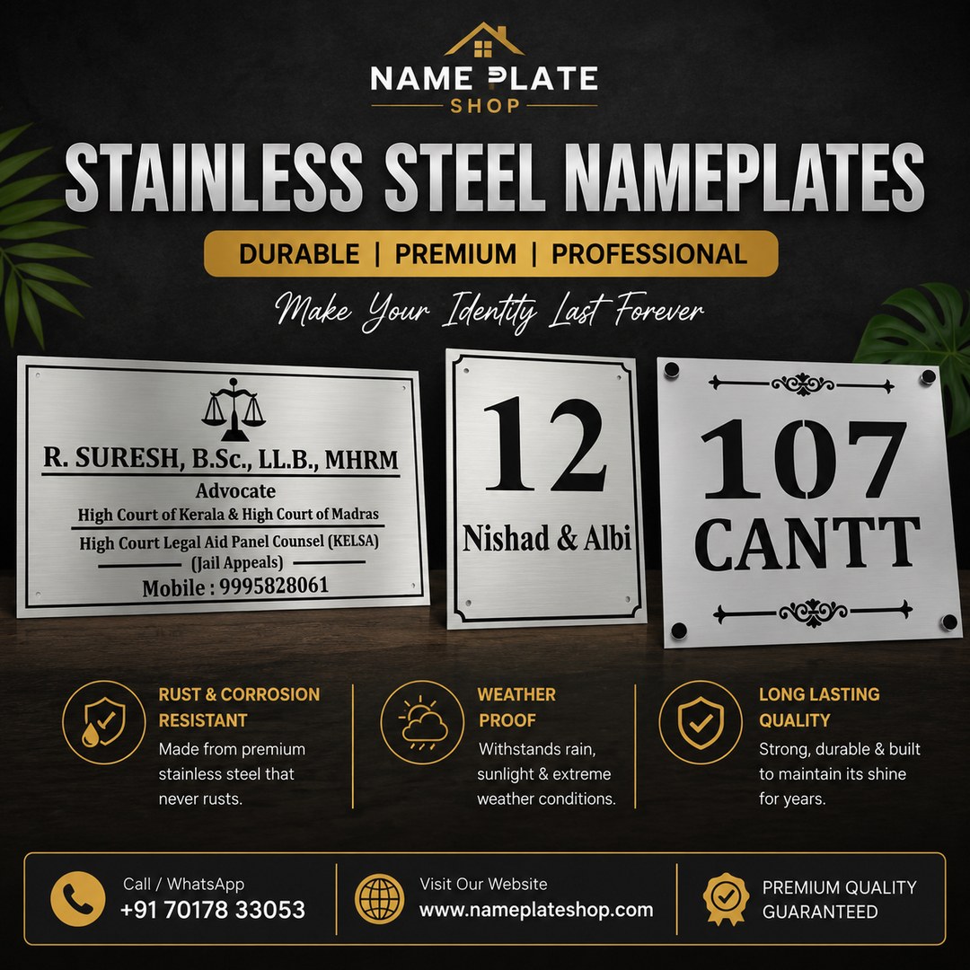 Stainless Steel Nameplate